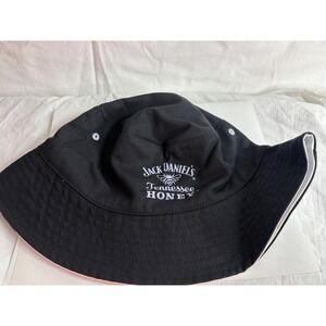 Jack Daniel's Tennessee Honey Bucket Hat Black White Reversible